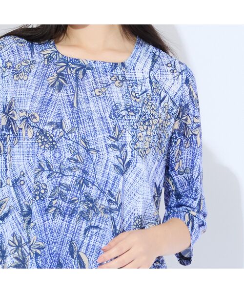 Liliane Burty（Lサイズ） / リリアンビューティ カットソー | 【M～4L】カノコプリントメッシュTシャツ | 詳細8
