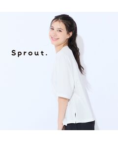 Liliane Burty（Lサイズ） / リリアンビューティ カットソー | 【M～4L】紫外線防止・接触冷感ビジューロゴTシャツ
