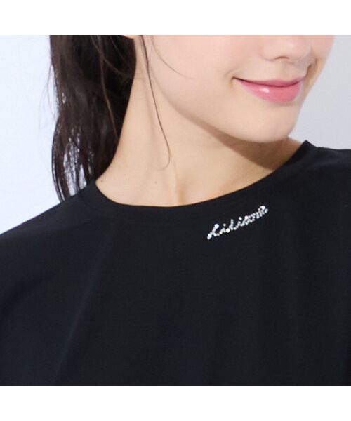 Liliane Burty(Lサイズ) / リリアンビューティ カットソー | 【M~4L】紫外線防止・接触冷感ビジューロゴTシャツ | 詳細6