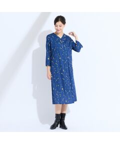 Liliane Burty（Lサイズ） / リリアンビューティ ミニ丈・ひざ丈ワンピース | 【M～4L】ウォッシャブルジュエルプリントワンピース
