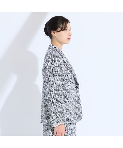 Liliane Burty(Lサイズ) / リリアンビューティ テーラードジャケット | 【11~17号】シルクツイードテーラードジャケット | 詳細7