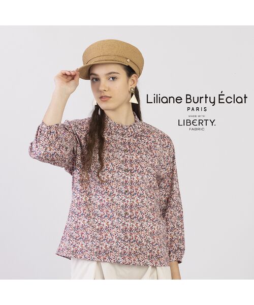 Liliane Burty ECLAT（Sサイズ） / リリアンビューティ エクラ シャツ・ブラウス | 【S・Mサイズ】リバティ　ベリープリントブラウス | 詳細9