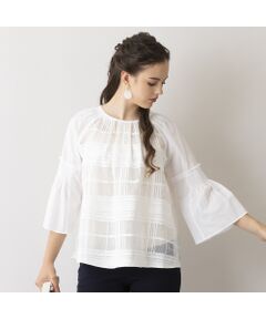 セール】 【洗える】綿レースプルオーバーブラウス （シャツ・ブラウス