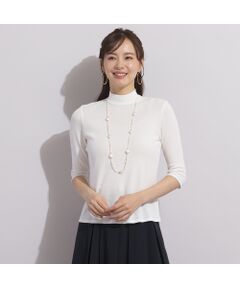 Liliane Burty ECLAT（Sサイズ） / リリアンビューティ エクラ 【S・Mサイズ】ハイネック　フレンチスリーブTシャツ リリアンビューティ エクラ Liliane Burty ECLAT 【S・Mサイズ