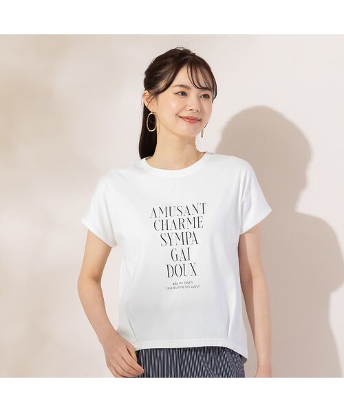 Liliane Burty ECLAT（Sサイズ） / リリアンビューティ エクラ カットソー | 【S・Mサイズ】ロゴプリント　プルオーバーＴシャツ | 詳細1