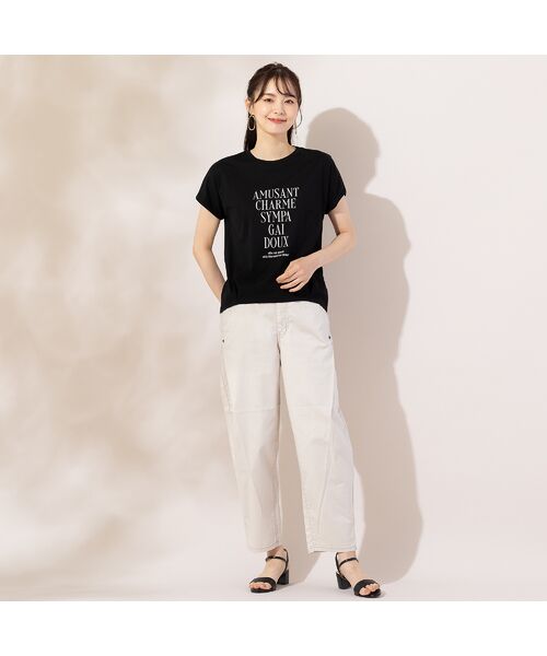 Liliane Burty ECLAT（Sサイズ） / リリアンビューティ エクラ カットソー | 【S・Mサイズ】ロゴプリント　プルオーバーＴシャツ | 詳細12