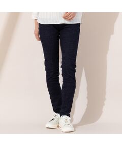 Liliane Burty ECLAT（Sサイズ） / リリアンビューティ エクラ デニムパンツ | 【S・Mサイズ】ウエスト幅広ゴム　スリムデニムパンツ