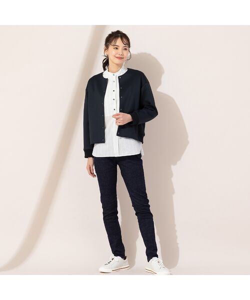 Liliane Burty ECLAT（Sサイズ） / リリアンビューティ エクラ デニムパンツ | 【S・Mサイズ】ウエスト幅広ゴム　スリムデニムパンツ | 詳細1