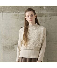 Liliane Burty ECLAT（Sサイズ） / リリアンビューティ エクラ ベスト | 【S-Mフリーサイズ】人気につき追加！パイルニットベスト