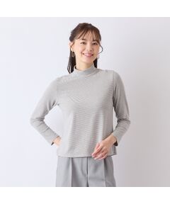 Liliane Burty ECLAT（Sサイズ） / リリアンビューティ エクラ カットソー | 【S・Mサイズ】人気につき追加！ベア天竺細ボーダー　ハイネックTシャツ