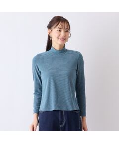 Liliane Burty ECLAT（Sサイズ） / リリアンビューティ エクラ カットソー | 【S・Mサイズ】人気につき追加！ベア天竺細ボーダー　ハイネックTシャツ