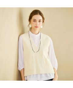 M47◆Liliane Burty リリアンビューティ 超軽量 ダウンベスト Liliane Burty（Lサイズ） / リリアンビューティ （レディース