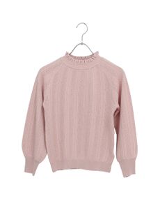 お値下げ　タグ付き新品　リネン100% ピンク 半袖ニット S トゥモローランド ニット セーター 「XSからXLまで5サイズ展開」クルーネック半袖