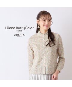 Liliane Burty ECLAT（Sサイズ） / リリアンビューティ エクラ シャツ・ブラウス | 【S・Mサイズ】リバティ　フリル衿ブラウス