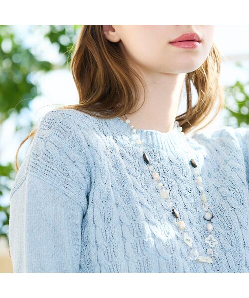 Liliane Burty ECLAT（Sサイズ） / リリアンビューティ エクラ ネックレス・ペンダント・チョーカー | 【一部店舗・オンラインショップ限定】シェル水晶　マグネットネックレス | 詳細1