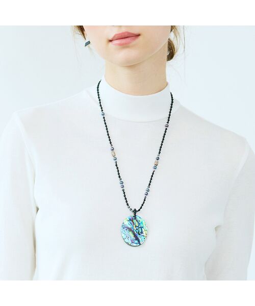 Liliane Burty ECLAT（Sサイズ） / リリアンビューティ エクラ ネックレス・ペンダント・チョーカー | 【一部店舗・オンラインショップ限定】アバロンシェル　2WAYマグネットネックレス | 詳細1