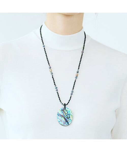 Liliane Burty ECLAT（Sサイズ） / リリアンビューティ エクラ ネックレス・ペンダント・チョーカー | 【一部店舗・オンラインショップ限定】アバロンシェル　2WAYマグネットネックレス | 詳細2