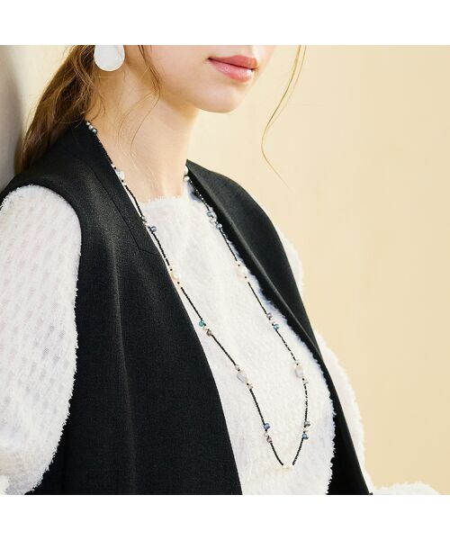 Liliane Burty ECLAT（Sサイズ） / リリアンビューティ エクラ ネックレス・ペンダント・チョーカー | 【一部店舗・オンラインショップ限定】淡水パール　ロングマグネットネックレス | 詳細2