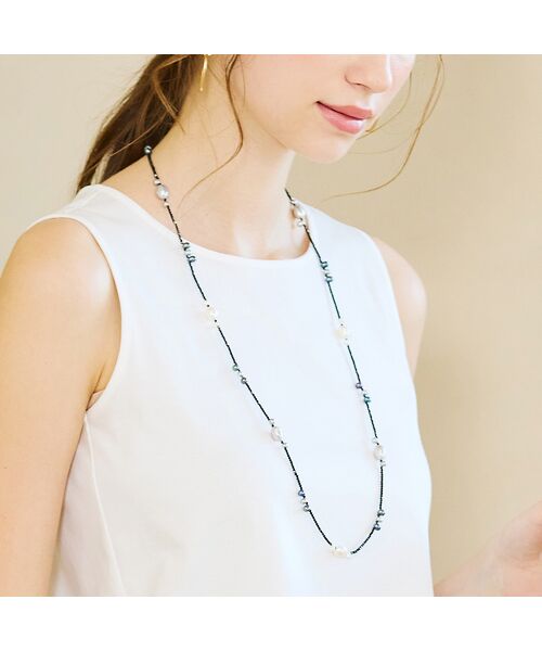 Liliane Burty ECLAT（Sサイズ） / リリアンビューティ エクラ ネックレス・ペンダント・チョーカー | 【一部店舗・オンラインショップ限定】淡水パール　ロングマグネットネックレス | 詳細5