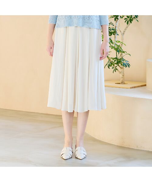 Liliane Burty ECLAT（Sサイズ） / リリアンビューティ エクラ ミニ・ひざ丈スカート | 【S・Mサイズ】ウォッシャブル　フレアスカート | 詳細1