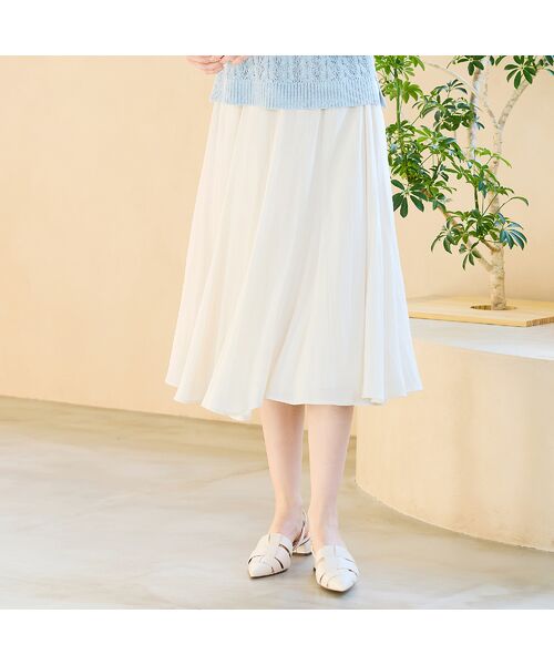 Liliane Burty ECLAT（Sサイズ） / リリアンビューティ エクラ ミニ・ひざ丈スカート | 【S・Mサイズ】ウォッシャブル　フレアスカート | 詳細2