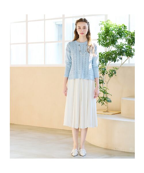 Liliane Burty ECLAT（Sサイズ） / リリアンビューティ エクラ ミニ・ひざ丈スカート | 【S・Mサイズ】ウォッシャブル　フレアスカート | 詳細4