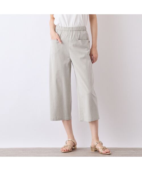 Liliane Burty ECLAT（Sサイズ） / リリアンビューティ エクラ ショート・ハーフ・半端丈パンツ | 【S・Mサイズ】ポケットボタン　クロップドパンツ | 詳細2