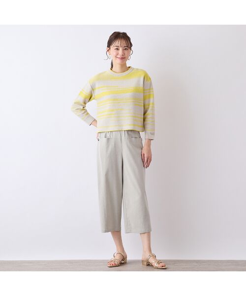 Liliane Burty ECLAT（Sサイズ） / リリアンビューティ エクラ ショート・ハーフ・半端丈パンツ | 【S・Mサイズ】ポケットボタン　クロップドパンツ | 詳細6