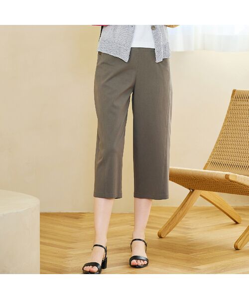 Liliane Burty ECLAT（Sサイズ） / リリアンビューティ エクラ ショート・ハーフ・半端丈パンツ | 【S・Mサイズ】ポケットボタン　クロップドパンツ | 詳細14