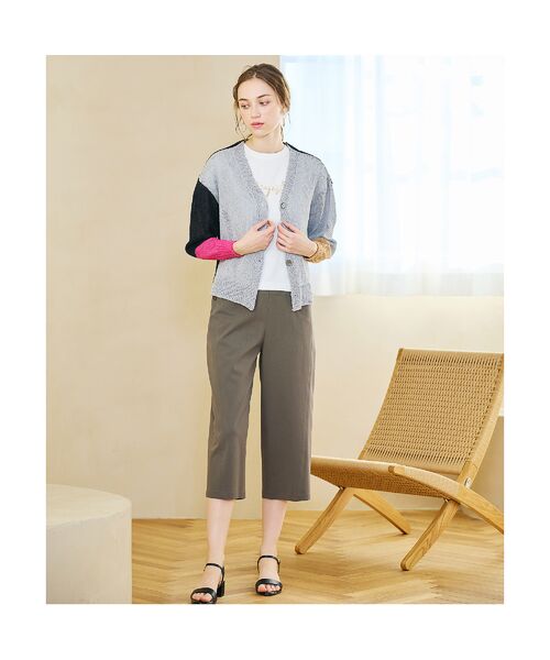 Liliane Burty ECLAT（Sサイズ） / リリアンビューティ エクラ ショート・ハーフ・半端丈パンツ | 【S・Mサイズ】ポケットボタン　クロップドパンツ | 詳細16