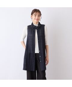 Liliane Burty ECLAT（Sサイズ） / リリアンビューティ エクラ シャツ・ブラウス | 【S・Mサイズ】ウォッシャブルシースルーチェックベスト