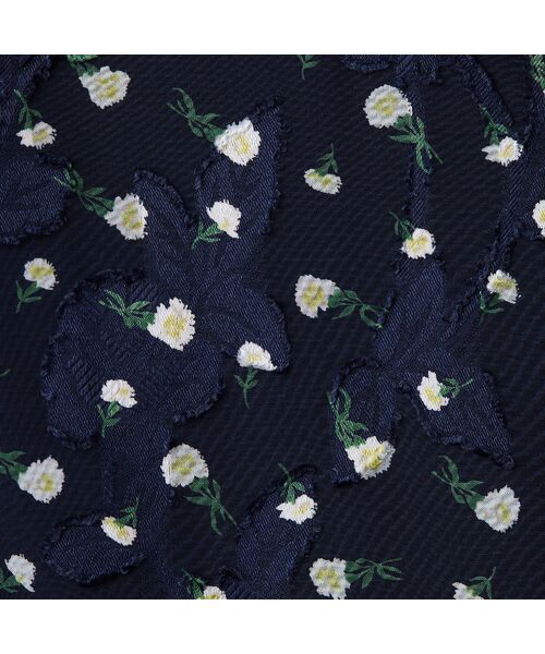 Liliane Burty ECLAT（Sサイズ） / リリアンビューティ エクラ ミニ丈・ひざ丈ワンピース | 【S・Mサイズ】ウォッシャブル　シフォンカットジャカードワンピース | 詳細6