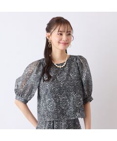 Liliane Burty ECLAT（Sサイズ） / リリアンビューティ エクラ 人気につき追加！【S・Mサイズ】ミラクルウェーブ　ドットロングブラウス 人気につき追加！【S・Mサイズ】ミラクルウェーブ ドットロング
