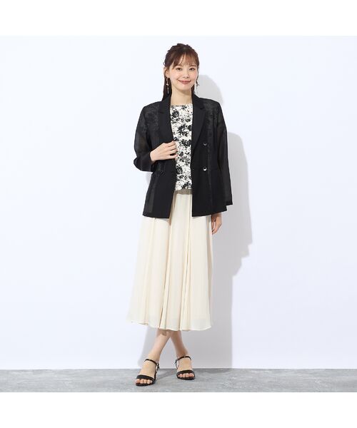 Liliane Burty ECLAT（Sサイズ） / リリアンビューティ エクラ シャツ・ブラウス | 【S～Mフリーサイズ】ウォッシャブルアムンゼンプリントブラウス | 詳細10