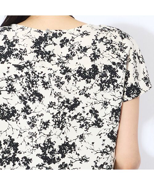 Liliane Burty ECLAT（Sサイズ） / リリアンビューティ エクラ シャツ・ブラウス | 【S～Mフリーサイズ】ウォッシャブルアムンゼンプリントブラウス | 詳細13