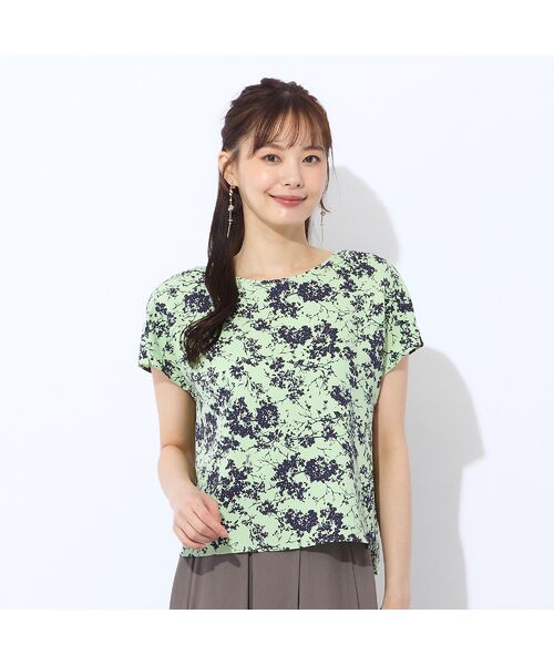 Liliane Burty ECLAT（Sサイズ） / リリアンビューティ エクラ シャツ・ブラウス | 【S～Mフリーサイズ】ウォッシャブルアムンゼンプリントブラウス | 詳細14