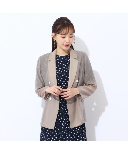 Liliane Burty ECLAT（Sサイズ） / リリアンビューティ エクラ テーラードジャケット | 【S・Mサイズ】オーガンジーシアージャケット | 詳細1