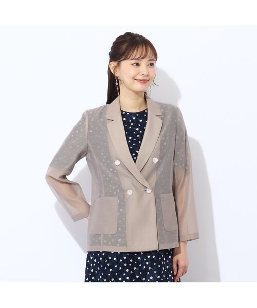 Liliane Burty ECLAT（Sサイズ） / リリアンビューティ エクラ テーラードジャケット | 【S・Mサイズ】オーガンジーシアージャケット | 詳細3