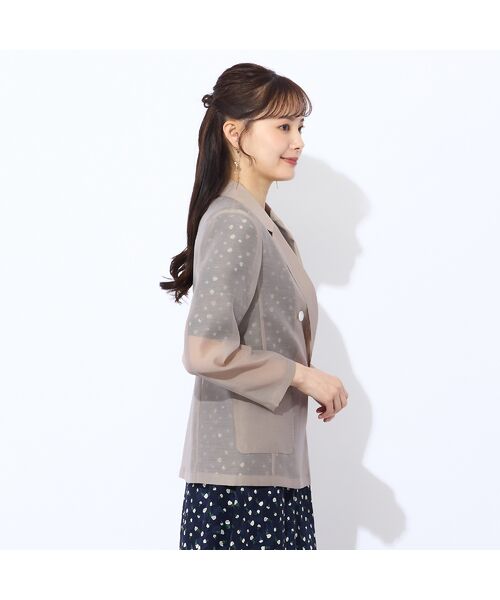 Liliane Burty ECLAT（Sサイズ） / リリアンビューティ エクラ テーラードジャケット | 【S・Mサイズ】オーガンジーシアージャケット | 詳細5