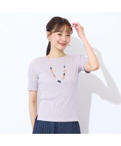 Liliane Burty ECLAT（Sサイズ） / リリアンビューティ エクラ カットソー | 【S・Mサイズ】ラメリブジャージー　半袖Tシャツ