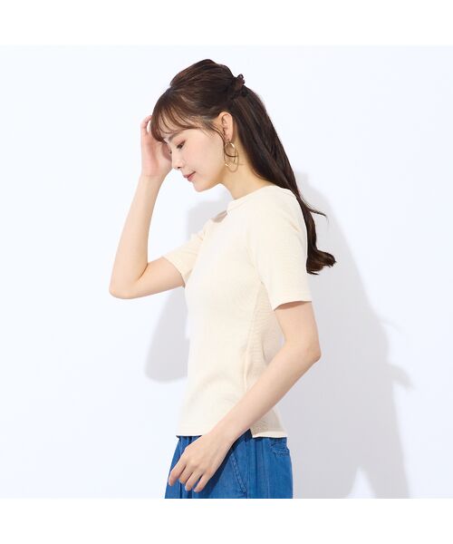 Liliane Burty ECLAT（Sサイズ） / リリアンビューティ エクラ カットソー | 【S・Mサイズ】ラメリブジャージー　半袖Tシャツ | 詳細2