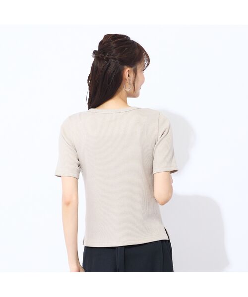 Liliane Burty ECLAT（Sサイズ） / リリアンビューティ エクラ カットソー | 【S・Mサイズ】ラメリブジャージー　半袖Tシャツ | 詳細8