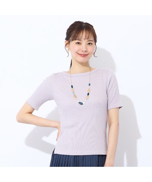 Liliane Burty ECLAT（Sサイズ） / リリアンビューティ エクラ カットソー | 【S・Mサイズ】ラメリブジャージー　半袖Tシャツ | 詳細10