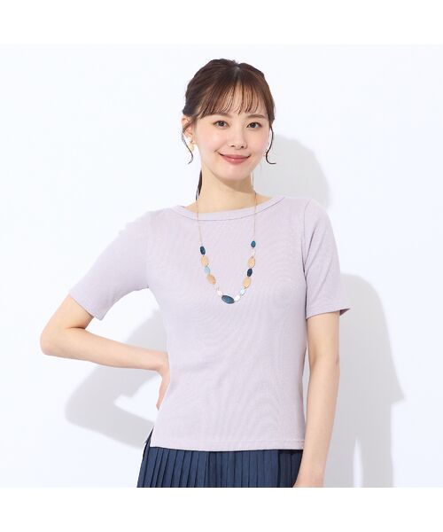 Liliane Burty ECLAT（Sサイズ） / リリアンビューティ エクラ カットソー | 【S・Mサイズ】ラメリブジャージー　半袖Tシャツ | 詳細11