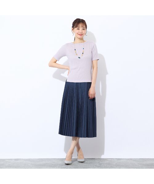 Liliane Burty ECLAT（Sサイズ） / リリアンビューティ エクラ カットソー | 【S・Mサイズ】ラメリブジャージー　半袖Tシャツ | 詳細12