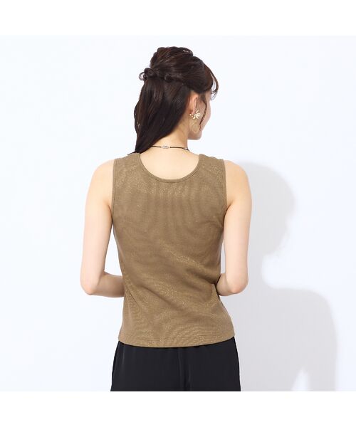Liliane Burty ECLAT（Sサイズ） / リリアンビューティ エクラ カットソー | 【S・Mサイズ】ラメリブジャージー　タンクトップ | 詳細2