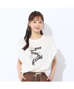 Liliane Burty ECLAT（Sサイズ） / リリアンビューティ エクラ カットソー | 【S・Mサイズ】綿100％フレンチスリーブTシャツ