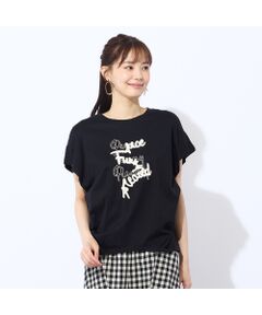 Liliane Burty ECLAT（Sサイズ） / リリアンビューティ エクラ カットソー | 【S・Mサイズ】綿100％フレンチスリーブTシャツ