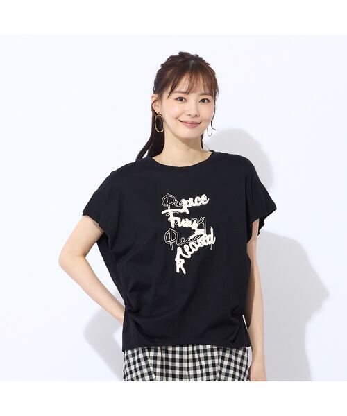 Liliane Burty ECLAT（Sサイズ） / リリアンビューティ エクラ カットソー | 【S・Mサイズ】綿100％フレンチスリーブTシャツ | 詳細5