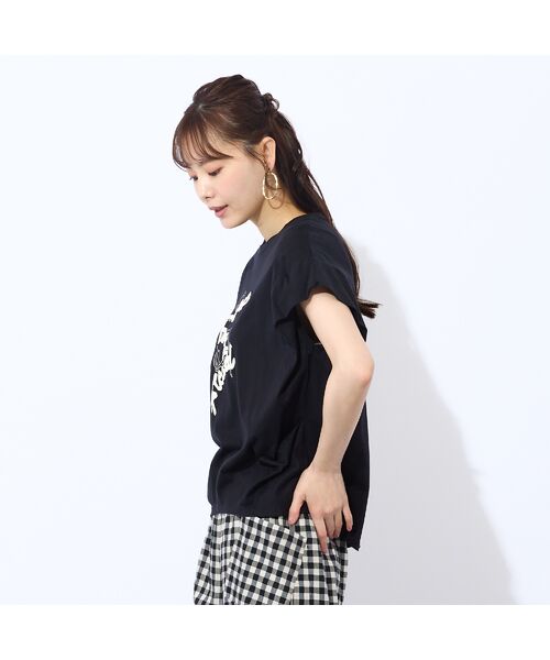 Liliane Burty ECLAT（Sサイズ） / リリアンビューティ エクラ カットソー | 【S・Mサイズ】綿100％フレンチスリーブTシャツ | 詳細6